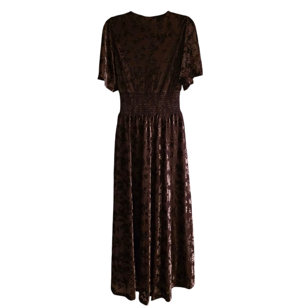 Baltic Born Veronica Velvet Maxi Dress- L - Picture 7 of 16